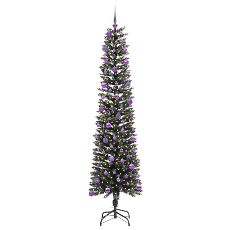 Sztuczna choinka z podstawą Zielony 210 cm PVC, plastik i stal