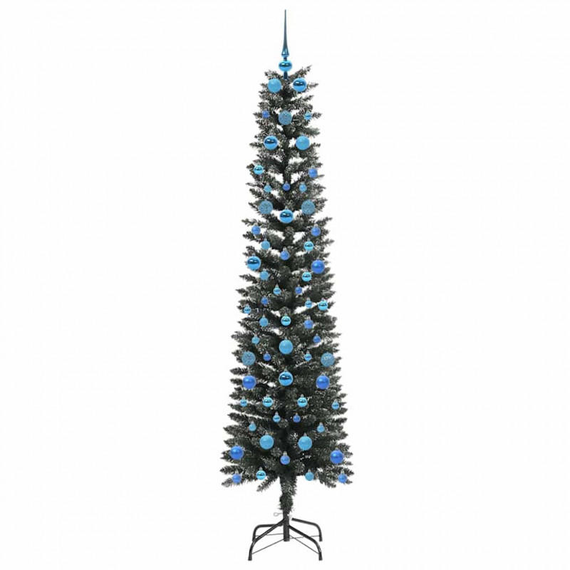 Sztuczna choinka z podstawą Zielony 210 cm PVC, plastik i stal