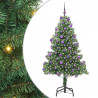 Choinka z 300 diodami LED z podstawą Zielony 180 cm PVC