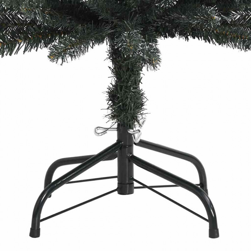 Sztuczna choinka z podstawą Zielony 210 cm PVC, plastik i stal