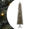 Sztuczna choinka z podstawą Zielony 240 cm PVC, plastik i stal