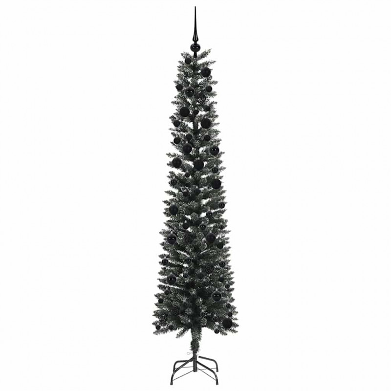 Sztuczna choinka z podstawą Zielony 240 cm PVC, plastik i stal