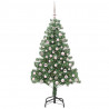 Choinka z 300 diodami LED z podstawą Zielony 210 cm PVC