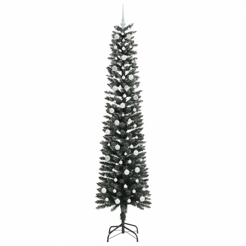 Sztuczna choinka z podstawą Zielony 240 cm PVC, plastik i stal