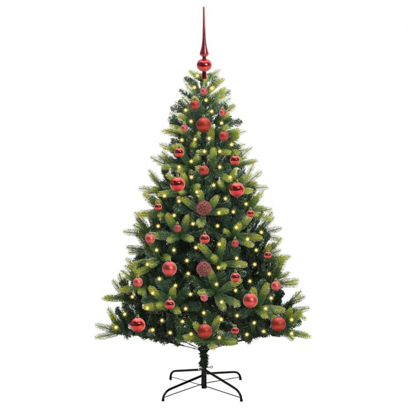 Sztuczna skandynawska choinka z zawiasami 150 LED 120 cm