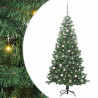 Choinka z 300 diodami LED z podstawą Zielony 240 cm PVC