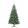 Choinka z 300 diodami LED z podstawą Zielony 240 cm PVC