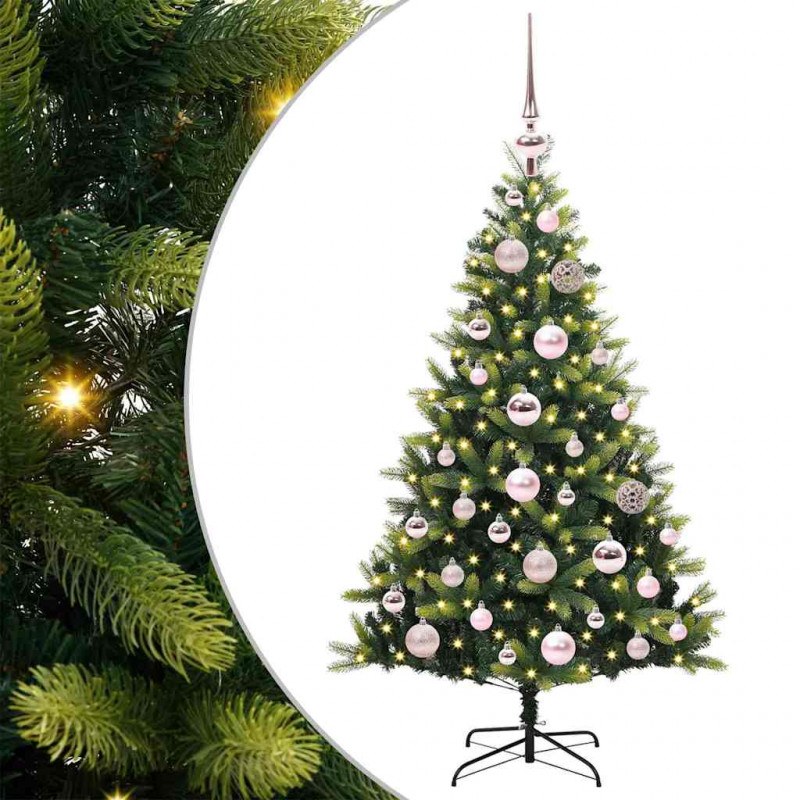 Sztuczna skandynawska choinka z zawiasami 150 LED 120 cm