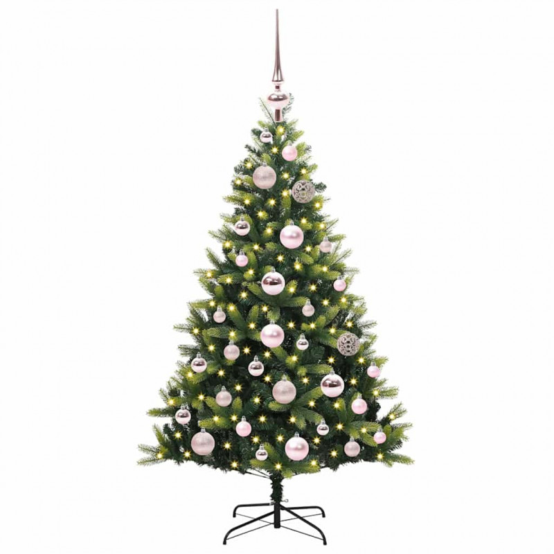 Sztuczna skandynawska choinka z zawiasami 150 LED 120 cm