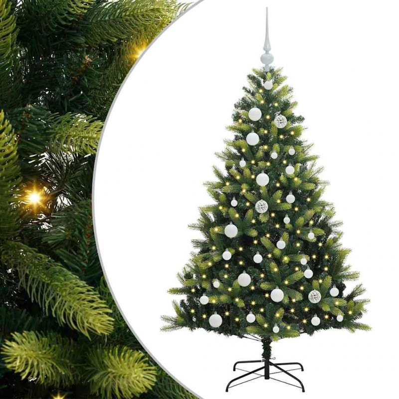 Sztuczna skandynawska choinka z zawiasami 150 LED 120 cm
