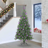 Choinka z 300 diodami LED z podstawą Zielony 240 cm PVC