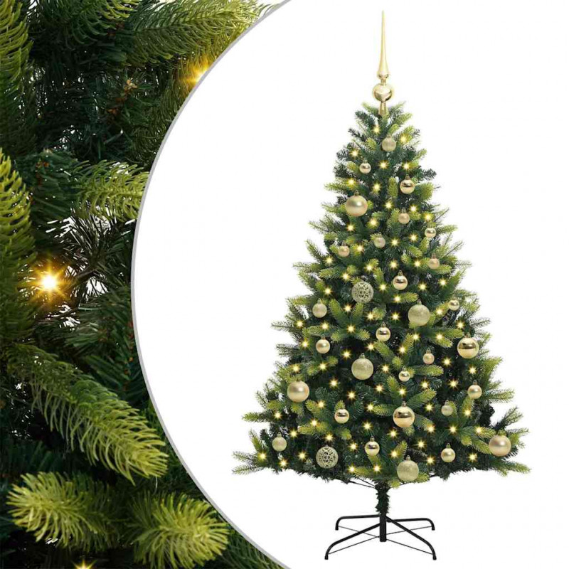 Sztuczna skandynawska choinka z zawiasami 150 LED 120 cm