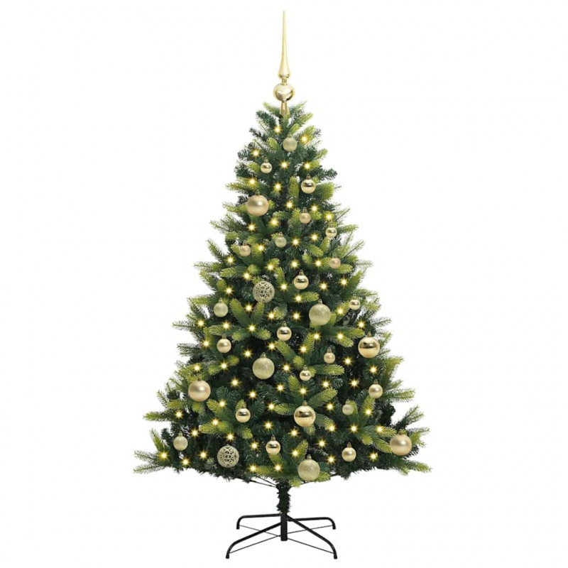 Sztuczna skandynawska choinka z zawiasami 150 LED 120 cm