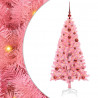 Choinka z 150 diodami LED z podstawą Różowy 120 cm PVC