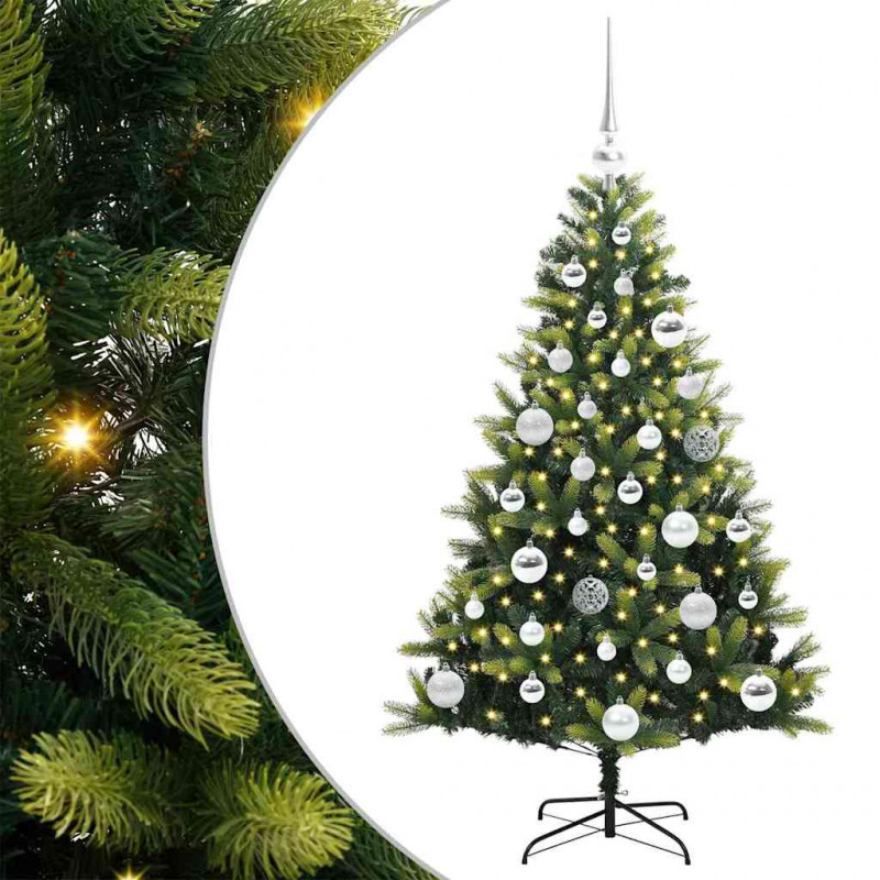 Sztuczna skandynawska choinka z zawiasami 150 LED 120 cm