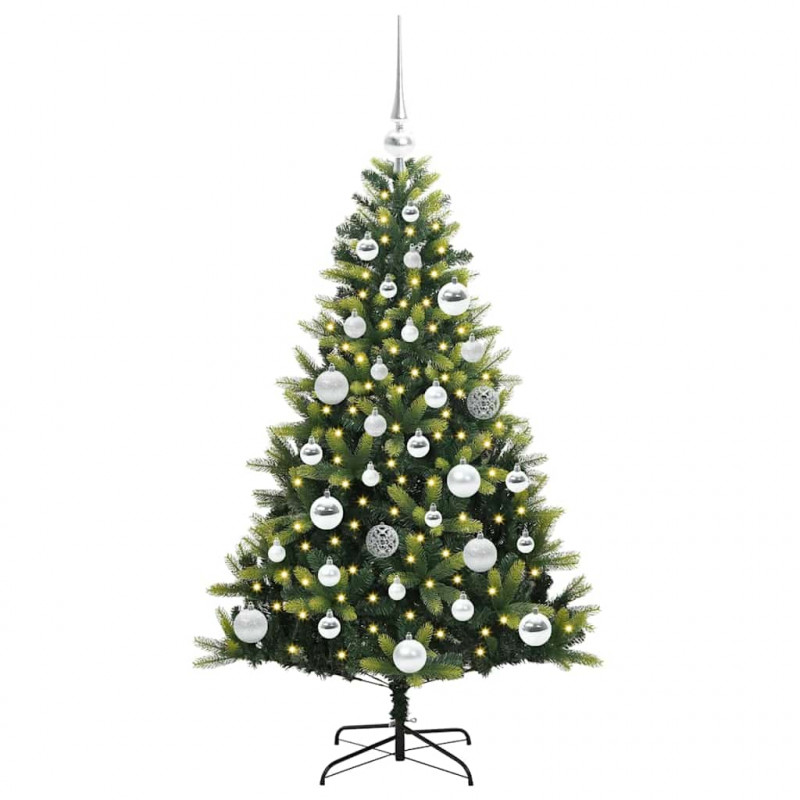 Sztuczna skandynawska choinka z zawiasami 150 LED 120 cm