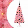 Choinka z 150 diodami LED z podstawą Różowy 120 cm PVC