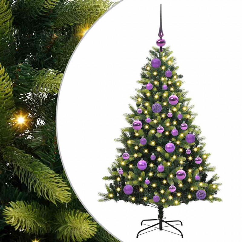 Sztuczna skandynawska choinka z zawiasami 150 LED 120 cm