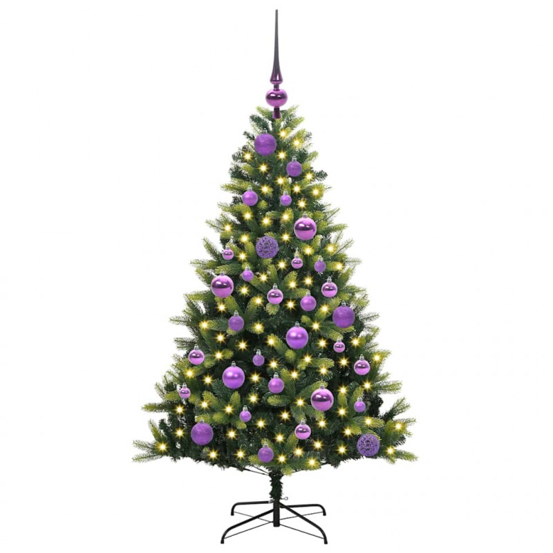 Sztuczna skandynawska choinka z zawiasami 150 LED 120 cm