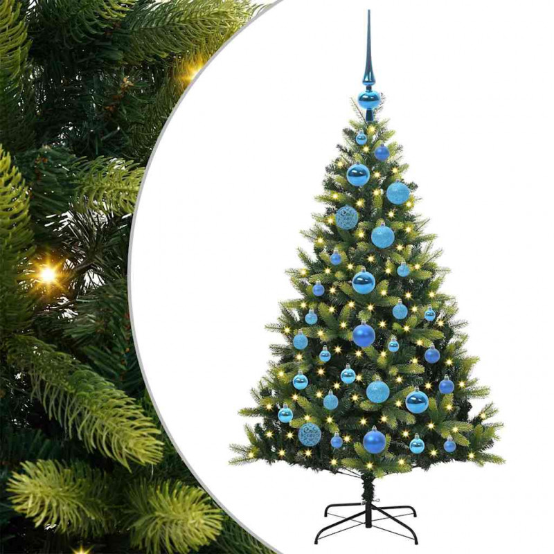 Sztuczna skandynawska choinka z zawiasami 150 LED 120 cm