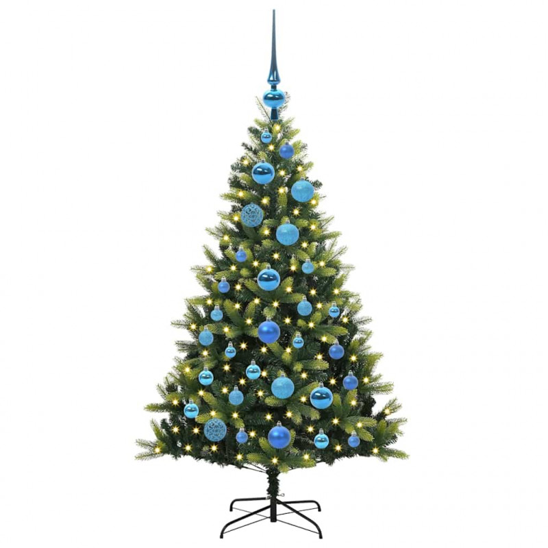 Sztuczna skandynawska choinka z zawiasami 150 LED 120 cm
