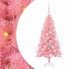 Choinka z 150 diodami LED z podstawą Różowy 120 cm PVC