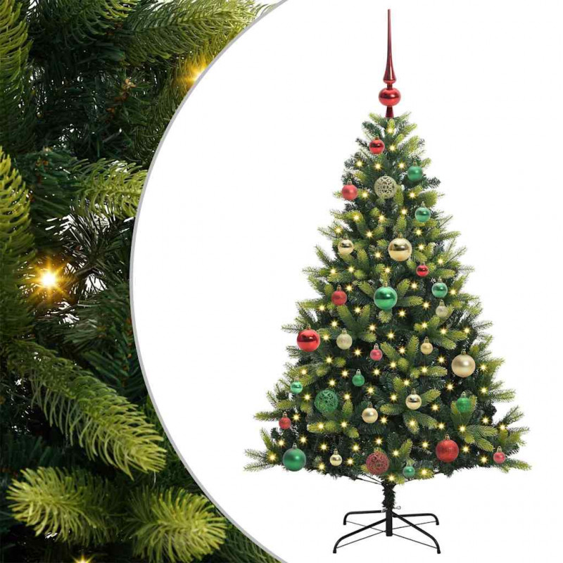 Sztuczna skandynawska choinka z zawiasami 150 LED 120 cm