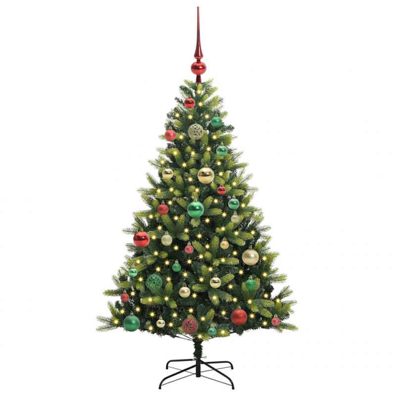 Sztuczna skandynawska choinka z zawiasami 150 LED 120 cm
