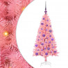 Choinka z 150 diodami LED z podstawą Różowy 120 cm PVC