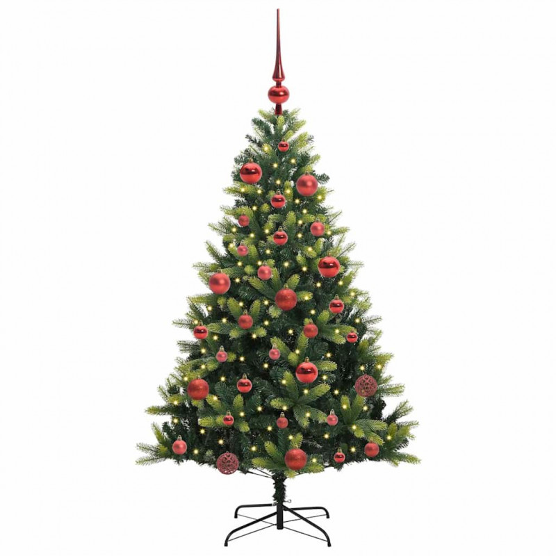 Sztuczna skandynawska choinka z zawiasami 150 LED 150 cm