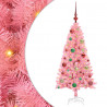 Choinka z 150 diodami LED z podstawą Różowy 120 cm PVC