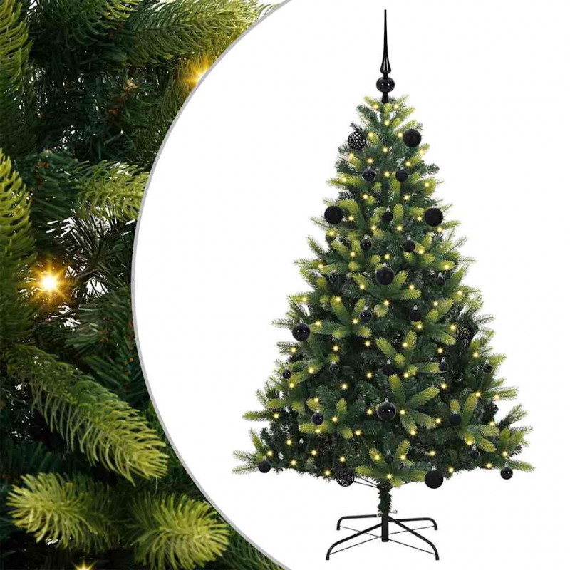 Sztuczna skandynawska choinka z zawiasami 150 LED 150 cm
