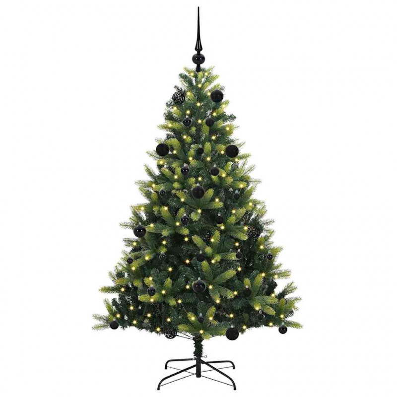 Sztuczna skandynawska choinka z zawiasami 150 LED 150 cm