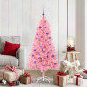 Choinka z 150 diodami LED z podstawą Różowy 150 cm PVC