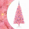 Choinka z 150 diodami LED z podstawą Różowy 150 cm PVC