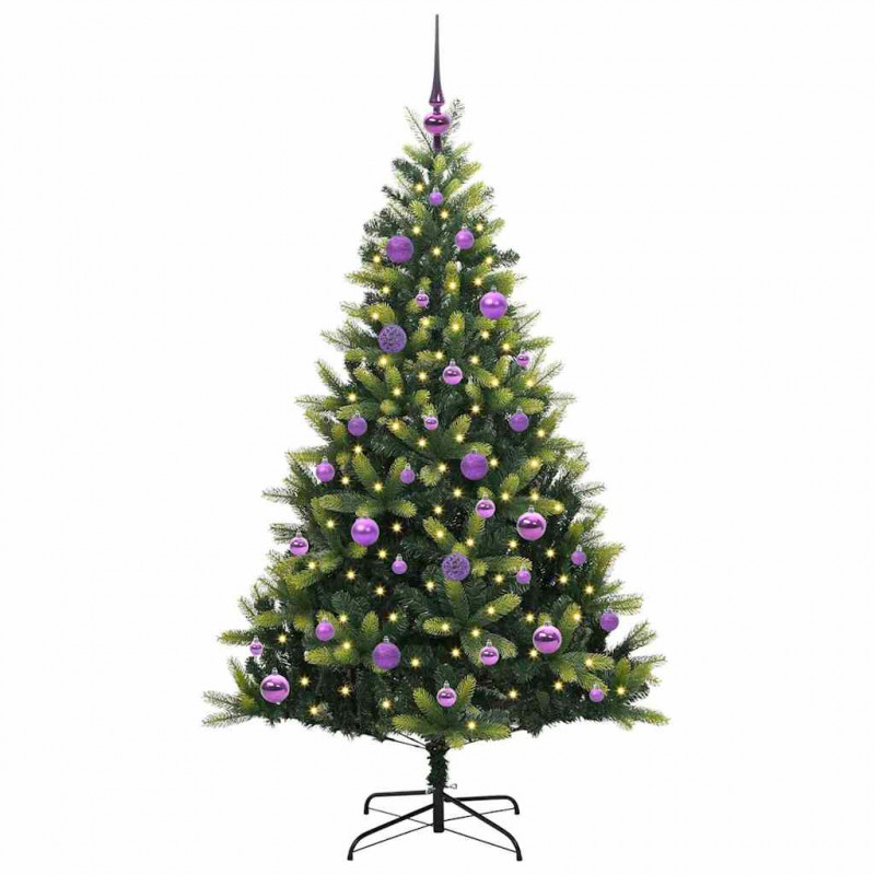 Sztuczna skandynawska choinka z zawiasami 150 LED 150 cm