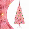 Choinka z 150 diodami LED z podstawą Różowy 150 cm PVC