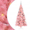Choinka z 300 diodami LED z podstawą Różowy 180 cm PVC