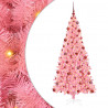 Choinka z 300 diodami LED z podstawą Różowy 180 cm PVC
