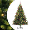 Sztuczna Choinka Składana na Święta 300 LED Zielony 180 cm