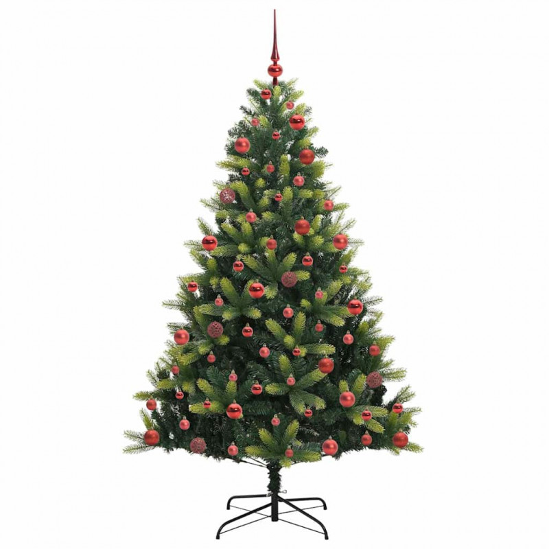 Sztuczna Choinka Składana na Święta 300 LED Zielony 180 cm