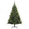 Sztuczna Choinka Składana na Święta 300 LED Zielony 180 cm