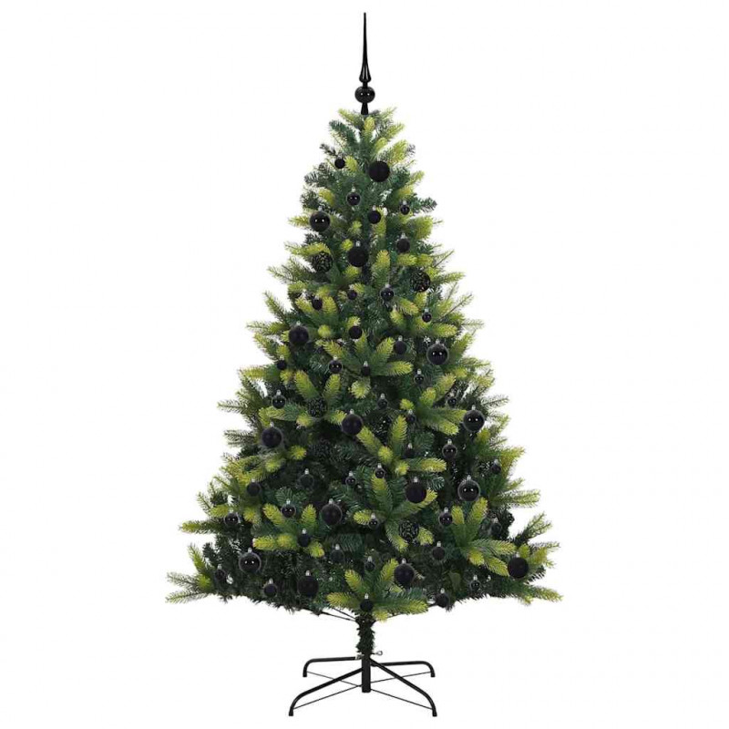 Sztuczna Choinka Składana na Święta 300 LED Zielony 180 cm