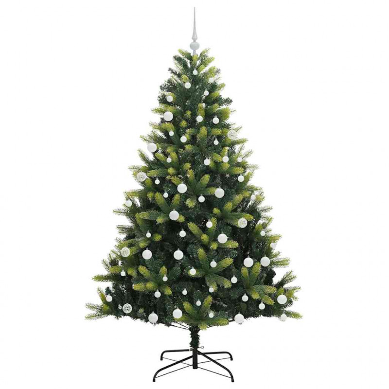 Sztuczna Choinka Składana na Święta 300 LED Zielony 180 cm