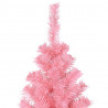 Choinka z 300 diodami LED z podstawą Różowy 210 cm PVC