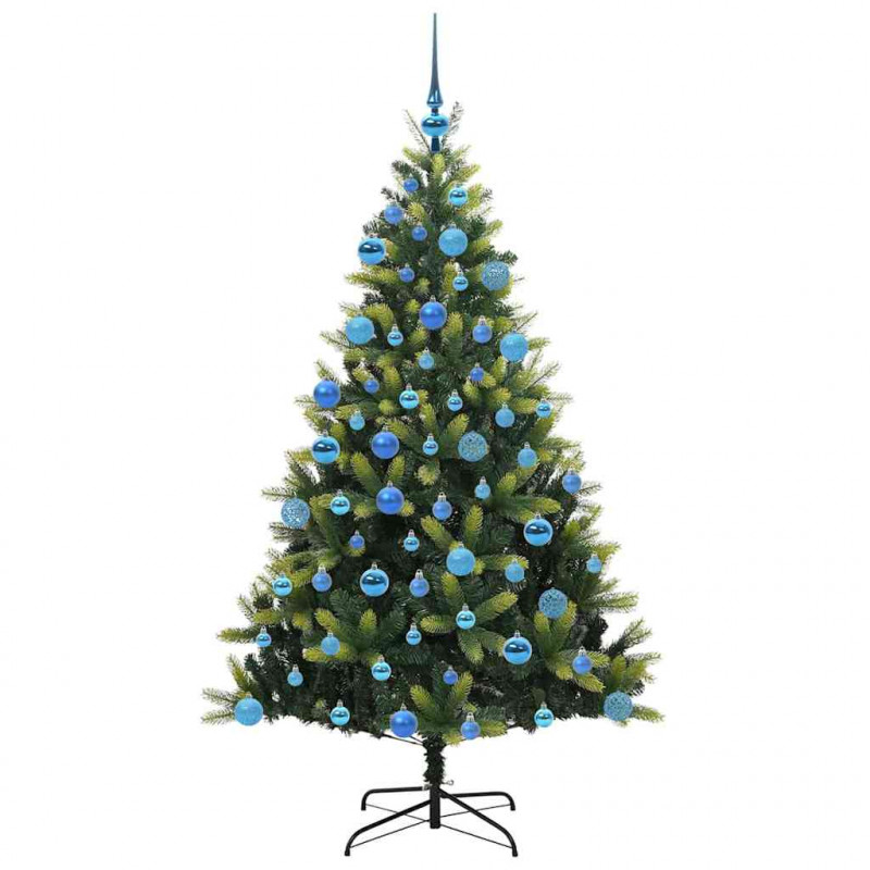 Sztuczna Choinka Składana na Święta 300 LED Zielony 180 cm