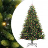 Sztuczna Choinka Składana na Święta 300 LED Zielony 210 cm