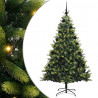 Sztuczna Choinka Składana na Święta 300 LED Zielony 210 cm