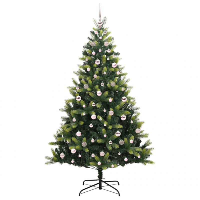 Sztuczna Choinka Składana na Święta 300 LED Zielony 210 cm