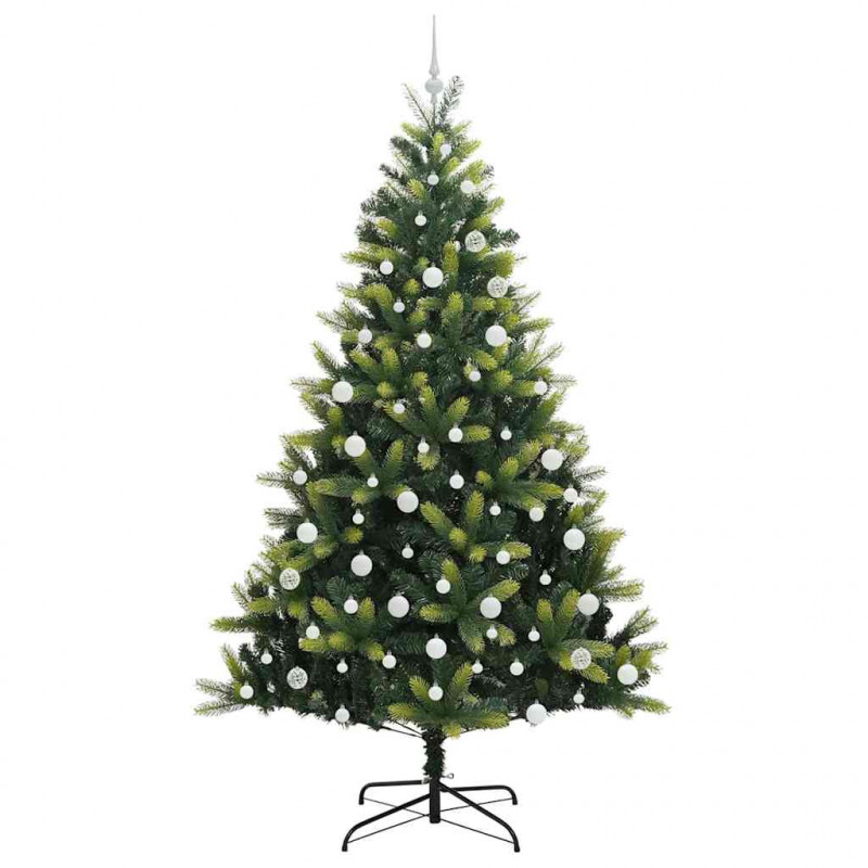Sztuczna Choinka Składana na Święta 300 LED Zielony 210 cm